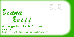 diana reiff business card